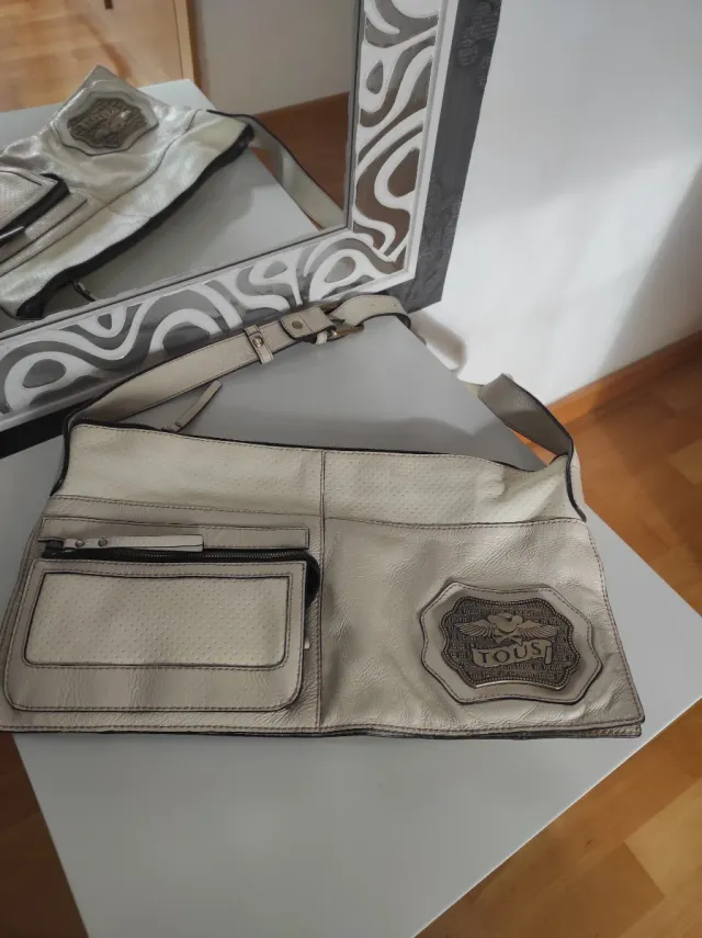 Borsa Tous Beige/Argento
