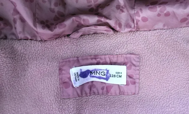 Abrigo niña 8 años Mango estampado