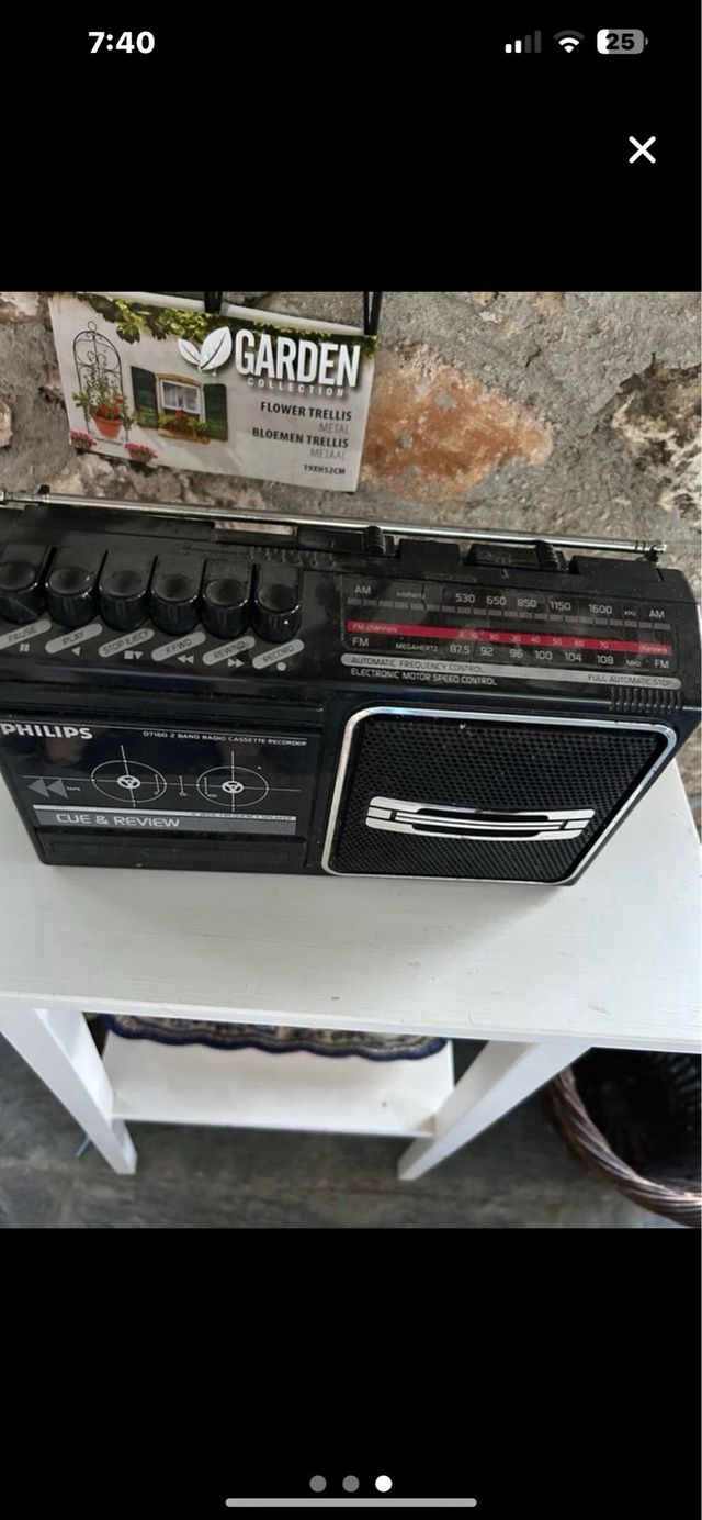 Radio Cassette Philips D7160 Vintage