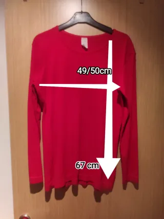 Camiseta Jersey Mujer Algodón Manga Larga