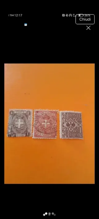 Francobolli Regno d'Italia inizio '900