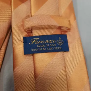 Corbata Firenze Italiana Naranja