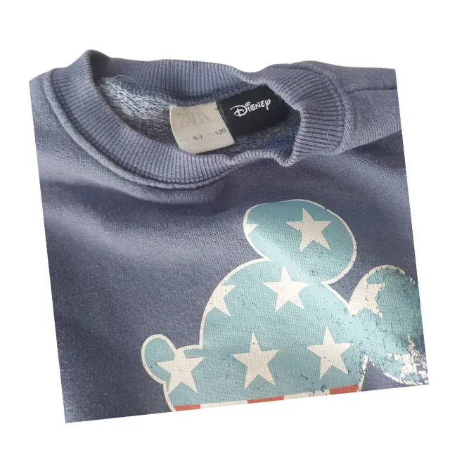 Felpa Mickey Zara Taglia 120cm