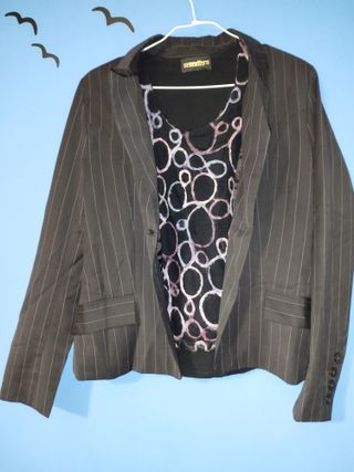 Traje de vestir mujer rayas