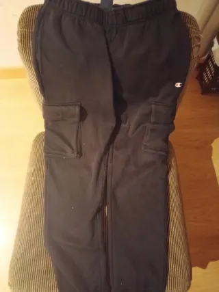 Pantalón Champion Negro Talla M Cargo
