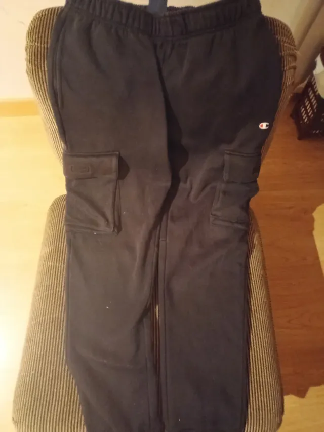 Pantalón Champion Negro Talla M Cargo