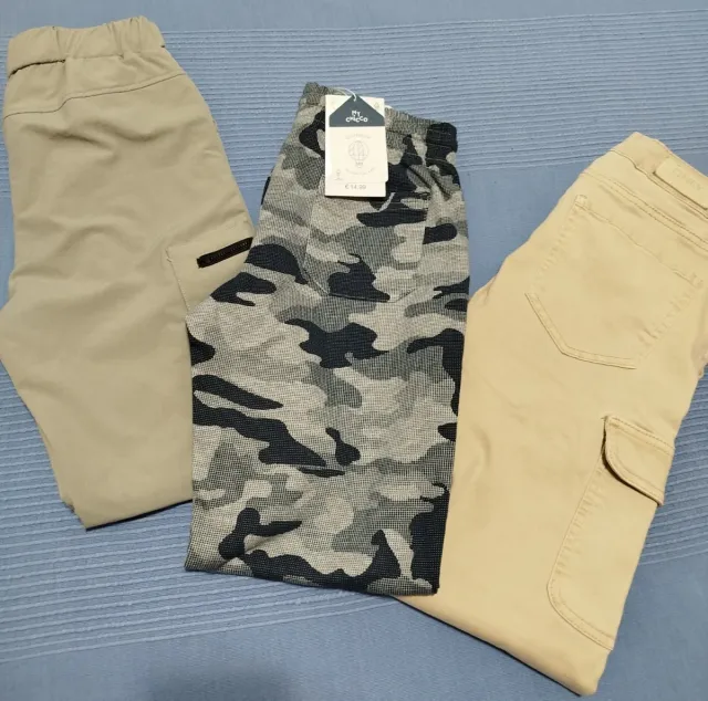 Lote 3 Pantalones Cargo Talla 11-12 Años