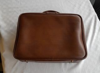 Valigia vintage Homa pelle marrone
