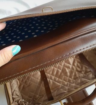 Valigia vintage Homa pelle marrone