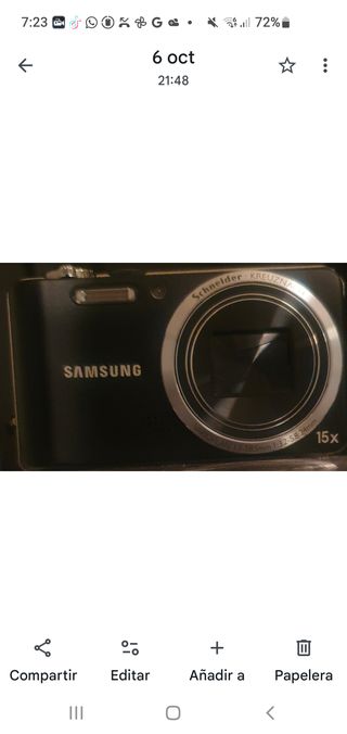 Cámara Digital Samsung Negra WB600 12MP