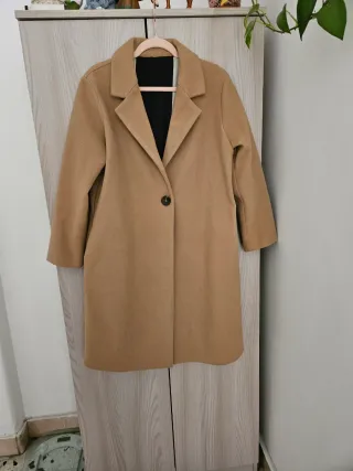 Cappotto elegante Cammello taglia XL