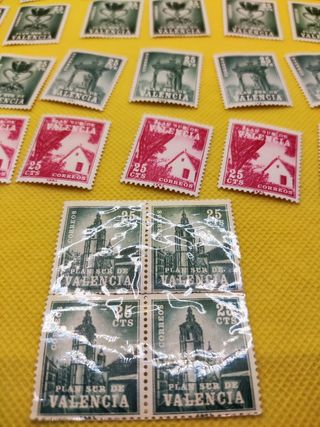 ✅Lote Sellos Antiguos Plan Sur de Valencia