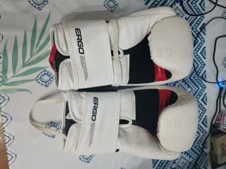 Guantes Boxeo OUTSHOCK BG120 Blanco Talla 2
