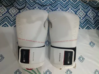 Guantes Boxeo OUTSHOCK BG120 Blanco Talla 2