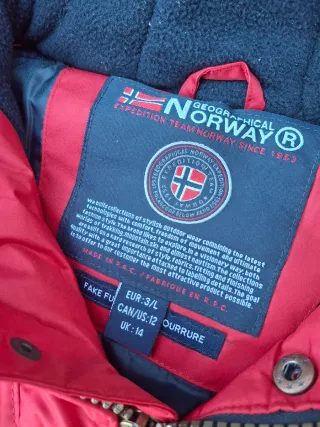 Chaqueta Geographical Norway Roja Talla L