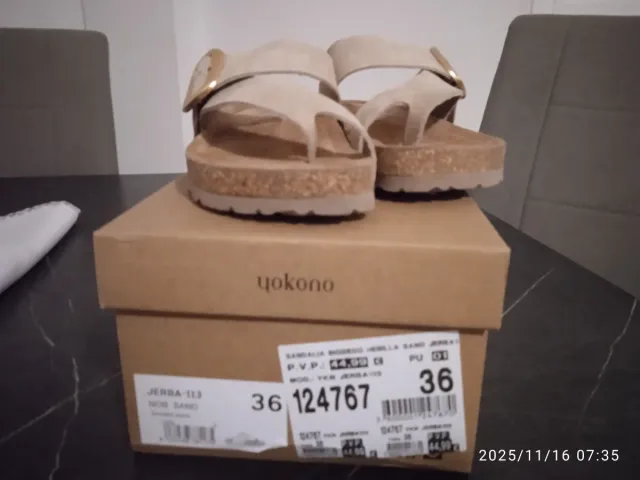 Sandálias Yocono Bege Tamanho 38