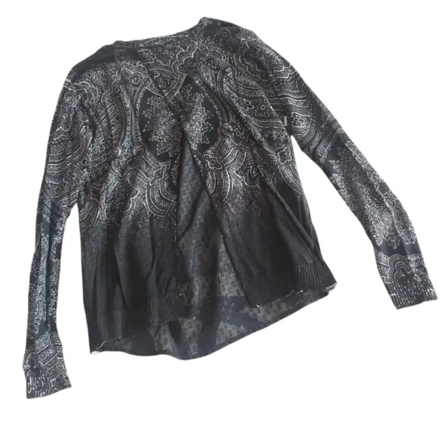 Maglietta Desigual Nero Argento