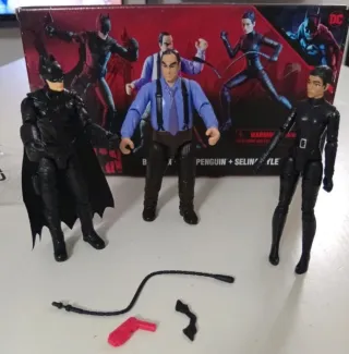 Action Figures Batman, Penguin, Catwoman