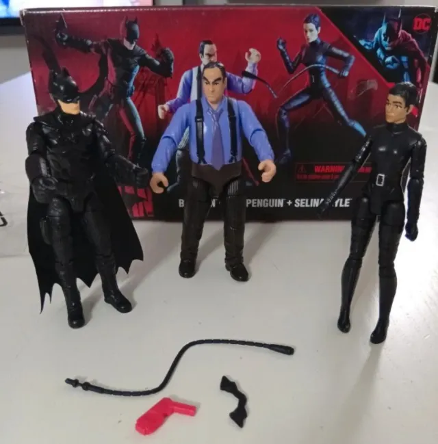 Action Figures Batman, Penguin, Catwoman