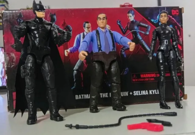 Action Figures Batman, Penguin, Catwoman