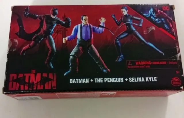 Action Figures Batman, Penguin, Catwoman