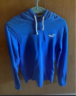 Jersey azul con capucha Hollister T S