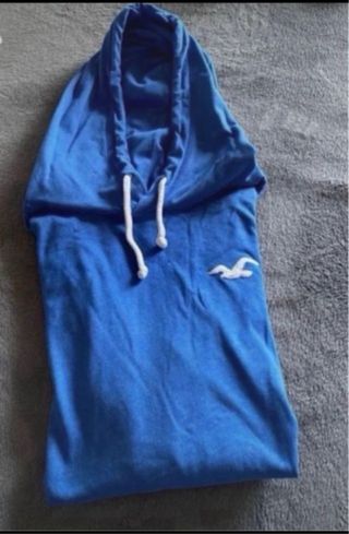 Jersey azul con capucha Hollister T S