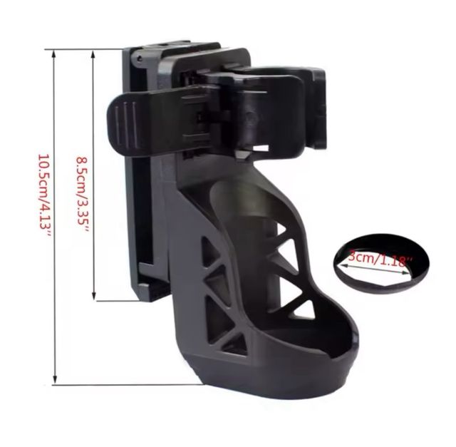 Funda giratoria para linterna táctica