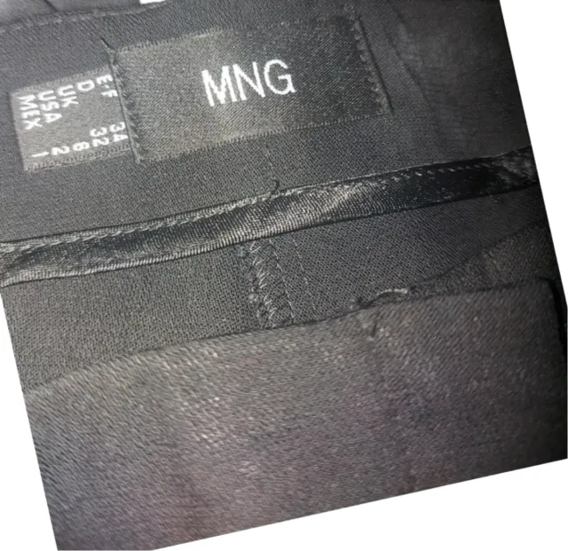 Pantalón Mango Wideleg Lana Nero