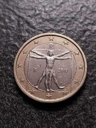 1 Euro 2010 Uomo Vitruviano Italia
