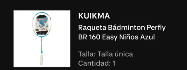 Racchetta Badminton Kuikma Perfly BR 160 Bambini