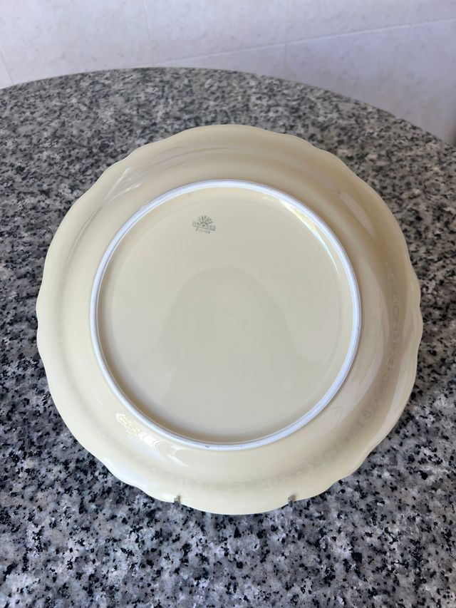 Insalatiera Limoges 28 cm - Porcellana beige - Nuova