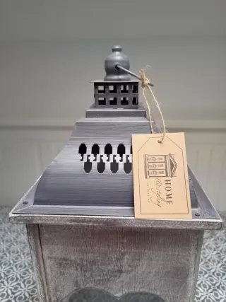 Farol-Linterna de Madera decorativo de 48cm