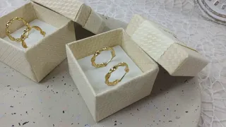 Conjunto 2 pares pendientes Chapado Oro