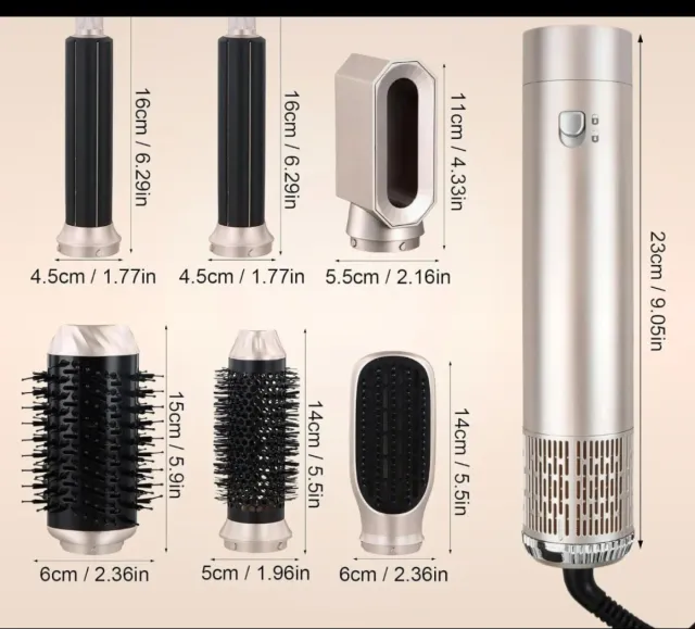 Secador de pelo con accesorios