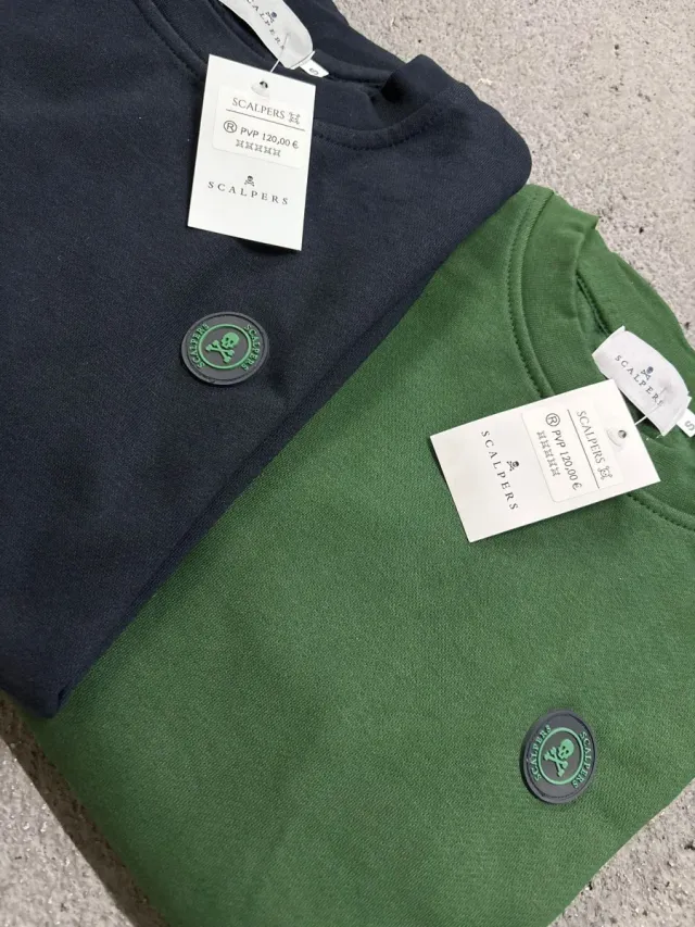Sudaderas Scalpers S Azul y Verde