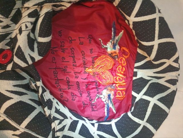 Abrigo Desigual Negro/Blanco Botones Multicolor