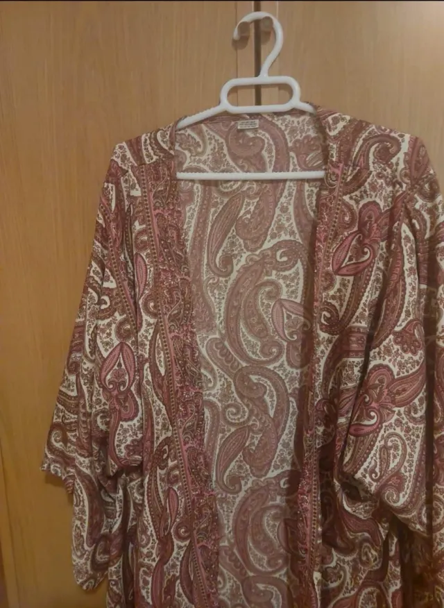 Kimono de seda estampado