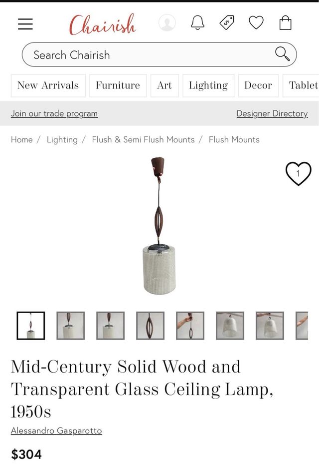 Lampadari vintage anni '50/'60