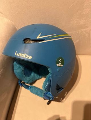 Casco de esquí infantil azul