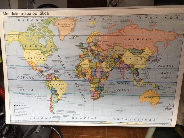 Mapa Político España Grande Escolar Vicens Vives