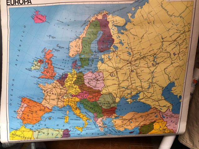 Mapa Político España Grande Escolar Vicens Vives