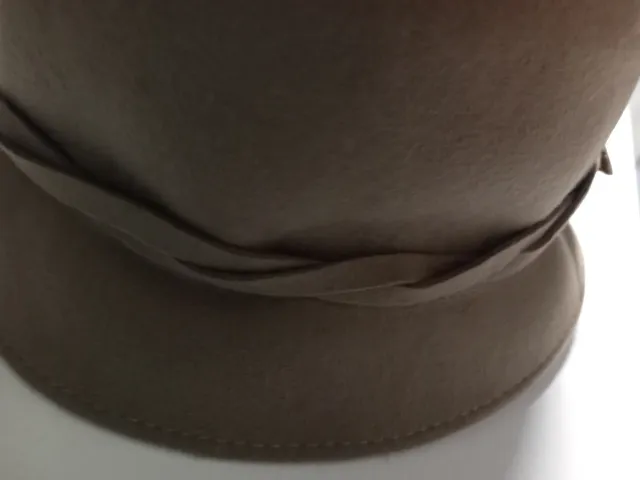 Cappello in lana cotta beige/marrone