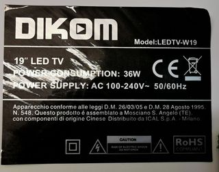 TOPOW TPE040A REV:1.2 Scheda di alimentazione TV