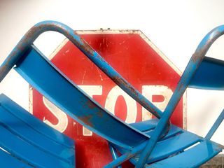 Vecchie sedie pieghevoli