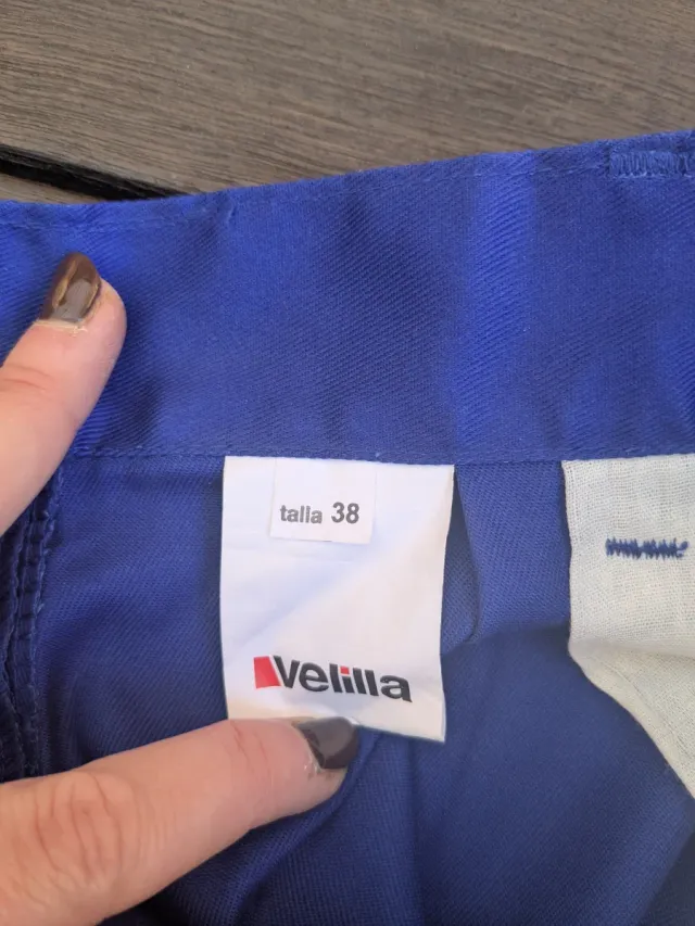 Pantalones de trabajo azules talla M (38)