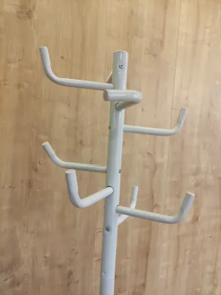 Perchero colgador blanco