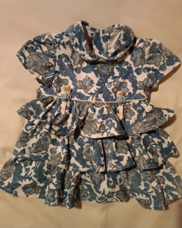 Vestido de pana floral Vagonetta