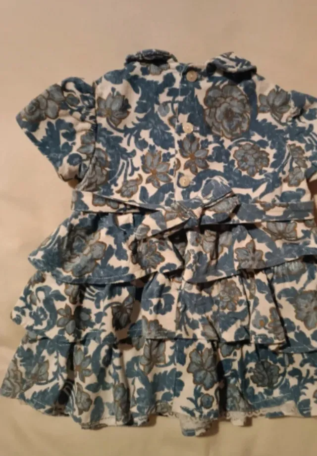 Vestido de pana floral Vagonetta