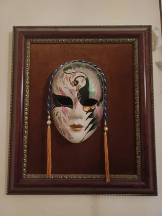 Cuadro Máscara Veneciana Decorativa